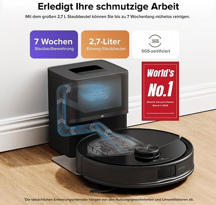 Roborock Q10 S5+ ist ein Saugroboter mit Wischfunktion. Er ist bei Amazon nun günstig wie nie.