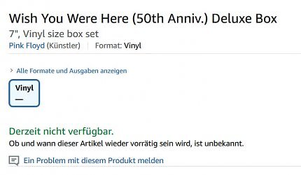 Bei Amazon aktuell vergriffen - womöglich nur vorübergehend.