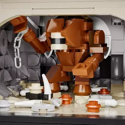 Der Wüstenpalast von Lego-Rivale Bluebrixx erinnert an Jabbas Palast. Es gibt sogar einen Rankor.