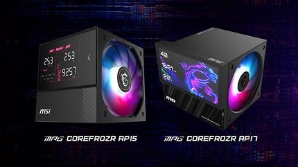 Die neuen Dual-Tower-Luftkühler-Modelle MPG COREFROZR AP15 und MPG COREFROZR AP17 von MSI.