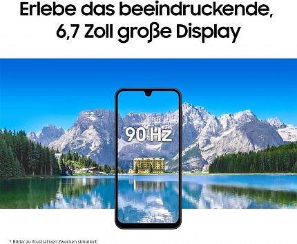 Das große, kontrastreiche und flüssige OLED-Display des Samsung Galaxy A17 ist in dieser Preisklasse erstaunlich hochwertig.