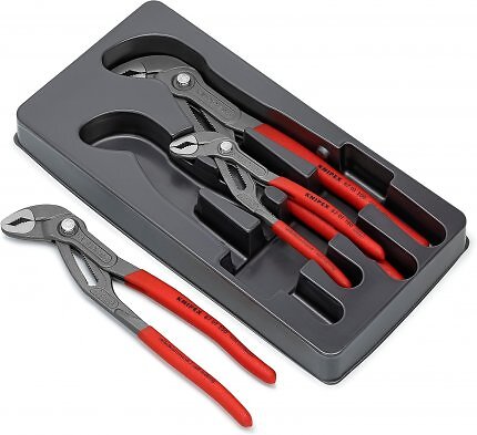 Dreimal die Knipex Cobra enthält ein großes Set, das Amazon nun unterm typischen Preis der letzten Wochen verkauft.
