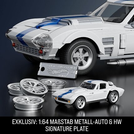 Zum Klemmbausteinset gibt es ein Die-Cast-Modell bei Mattel, das neben Lego befristet im Angebot ist.