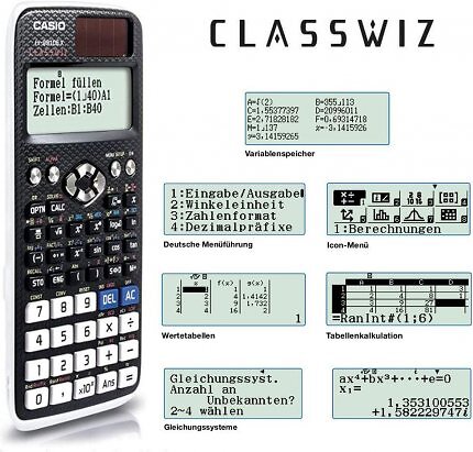Der wissenschaftliche Taschenrechner von Casio beherrscht zahlreiche Funktionen.
