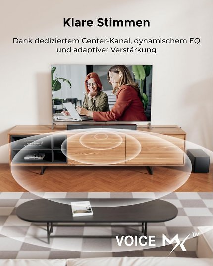 Für viele ein Ärgernis: Unverständliche Dialoge. Die Soundbar von Ultimea wirkt dem entgegen.