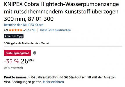 Viele Werkzeuge sind aktuell als Frühlingsangebot markiert.