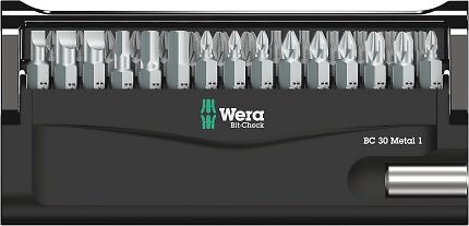 Der Wera Bit-Check 30 setzt auf PZ, PH, Torx und Co.