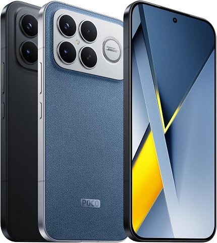 Xiaomi Poco F8 Ultra wahlweise in schwarzem Glasfaser oder in blauem Jeansstoff