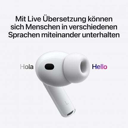 Eines der neuen Features der AirPods Pro 3 sind Live-Übersetzungen.