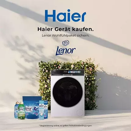 Gratis Lenor All-in-One Pods, Wäscheduft und Wäscheparfüm sichern.