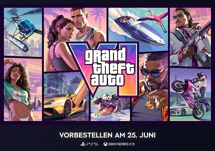 Ab 25. Juni 2026 kann man GTA 6 für PS5 und Xbox Series X/S vorbestellen.