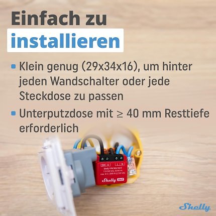 Der Shelly 1PM Mini Gen3 fällt besonders kompakt aus.