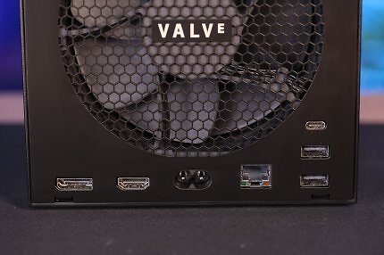 The Steam Machine offers plenty of ports.