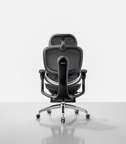 Die schwarze Variante des Sihoo C300 Pro V2 von hinten.