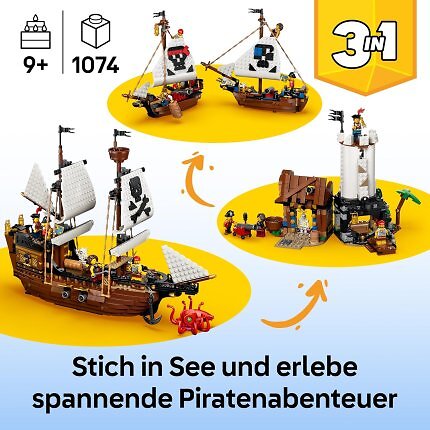 Drei Sets lassen sich mit den Steinen bauen.