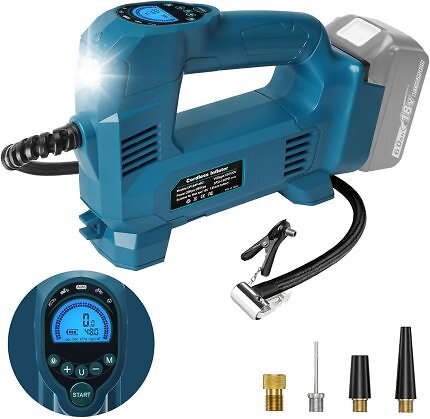 Es gibt eine LED-Lampe und ein beleuchtetes Display.