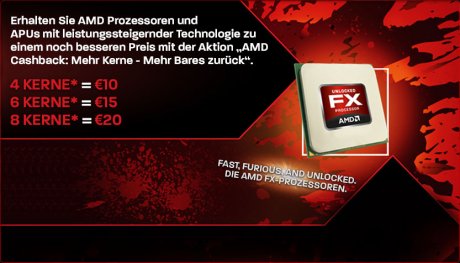 AMD subventioniert Prozessorkauf mit bis zu 20 Euro je CPU
