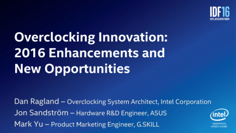 IDF 2016 - Mit Volldampf voraus: Extremes Broadwell-Extreme-Overclocking