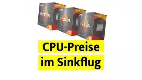 Ryzen 5000 im freien Fall: 5800X3D mit 359 Euro so günstig wie noch nie