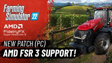 LS22-Update: Traktor fahren jetzt auch mit FSR 3 und Fluid Motion Frames