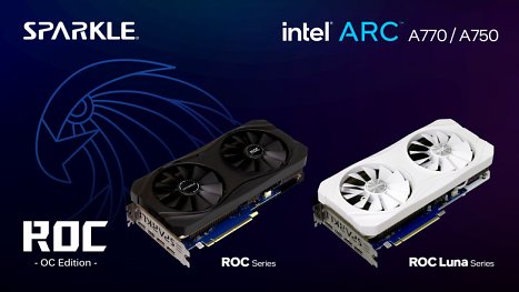 Sparkle: Intel Arc A770 und A750 als neue Custom Designs in Schwarz und Weiß