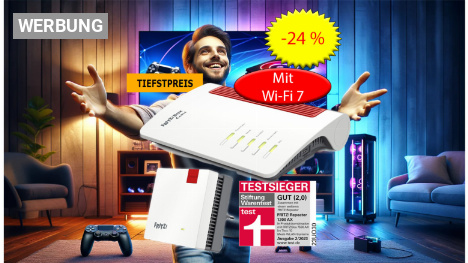 Bei Amazon: FritzBox-Kabelrouter mit Wi-Fi 7 zum Tiefstpreis