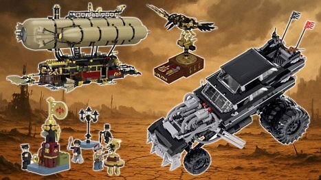 Mad Max trifft Bioshock: Bluebrixx veröffentlicht Luftschiff & Monster Limo mit Carbonachse