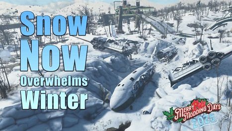 Fallout 4: Neue Mod verwandelt das Ödland in eine weihnachtliche Winterlandschaft