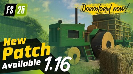 Landwirtschafts-Simulator 25 Patch 1.16: Vier neue Maschinen & Verbesserungen