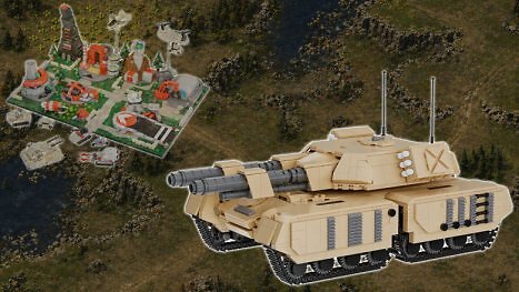 "Mammutpanzer" aus 2.131 Steinen: Bluebrixx bringt das nächste inoffizielle C&C-Set
