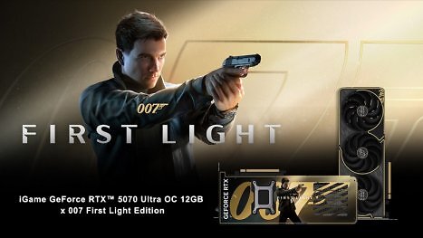 Colorful iGame RTX 5070: 007 First Light Edition in Schwarz-Gold