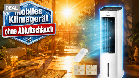 Klimaanlage ohne Abluftschlauch? Midea-Bestseller kühlt mit Wasser und kostet nur 129,99 Euro