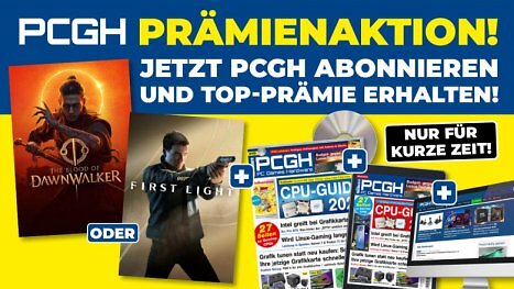 Nur für kurze Zeit: PCGH mit DVD abonnieren und wertvolle Top-Prämie sichern!