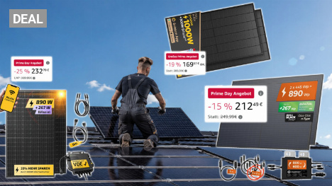 Erste Sets schon weg: Bifaziale Balkonkraftwerke waren bei Amazon nie so günstig wie am Prime Day