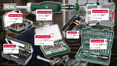 Bits mit Ratsche limitiert ab 11 €: Amazon reduziert Bosch, Inbus, Wiha und Mannesmann