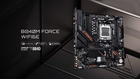 Gigabyte B840M Force WIFI6E: Budget-Platine für Ryzen 9000