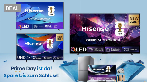 Die WM wartet nicht: Schon jetzt Prime-Day-Deals für Fernseher von Hisense ab 239€