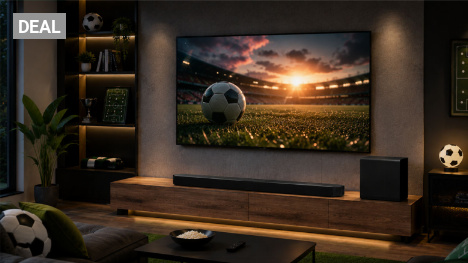 Mehr als 50 % zur UVP sparen | Dolby-Atmos-Samsung-Soundbar mit Subwoofer zum Bestpreis bei MediaMarkt