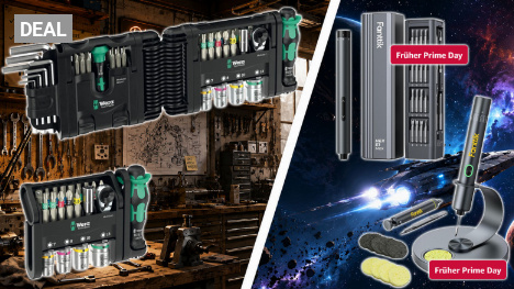 Wera Tool-Check mit Ratsche zum Amazon-Tiefstpreis, Prime Day bei Lötkolben und Elektroniker-Bits