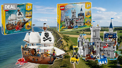 Zurück zu Legos Wurzeln? Ritterburg und 3-in-1-Piratenschiff bei Amazon noch nicht günstiger