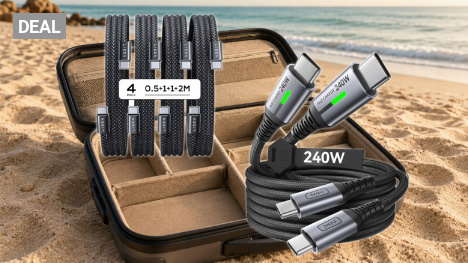 Vier USB-C-Kabel für 1,57 Euro Stückpreis: Amazon startet günstige Lade-Deals zur Urlaubszeit