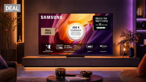 Samsung S95H fällt auf Tiefstpreis: OLED-Flaggschiff mit 165 Hz über 1.600 Euro günstiger als UVP