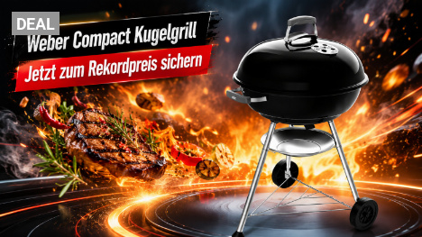 Kugelgrill-Klassiker zum Rekordpreis: Neuster Weber Compact Kettle fällt bei Amazon unter 100 €