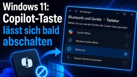 Windows 11: Microsoft lässt die Copilot-Taste künftig einfach nichts tun