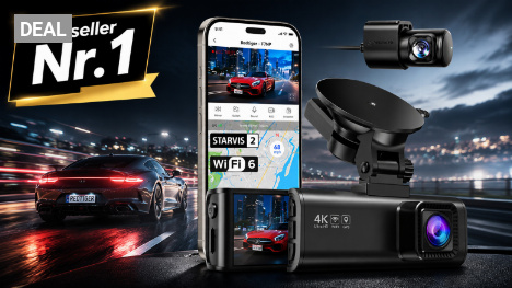 Für den Ernstfall auf der Straße: 4K-Dashcam-Bestseller bei Amazon fällt auf 119,69 € befristet