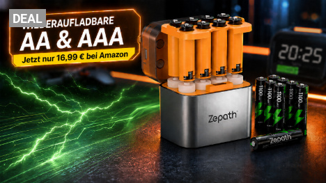Nie mehr Batterien kaufen? Amazon hat wiederaufladbare AA- und AAA-Akkus ab 16,99 € im Angebot