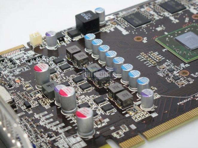 MSI Radeon HD 5770 Hawk: Blick auf die GPU-Versorgung
