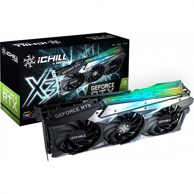 INNO3D GeForce RTX 3070 iCHILL X3 LHR Grafikkarte - 3x DisplayPort, 1x HDMI
