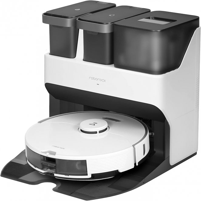 roborock S7 Pro Ultra 5100Pa Staubsauger Roboter mit Selbstwaschend/Selbstnachfüllend/Selbstentleerend/Selbstreinigend Dock, Saugroboter verbunden durch Alexa/APP 3D-Mapping（Upgrade S7）