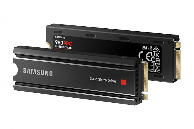 Samsung 980 PRO M.2 NVMe SSD (MZ-V8P2T0CW), 2 TB, PCIe 4.0, 7.000 MB/s Lesen, 5.000 MB/s Schreiben, Internes Solid State Drive, inklusive Heatsink, kompatibel mit Playstation 5